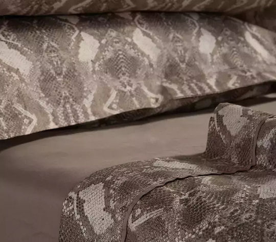 Nef-Nef Homeware Сет Чаршафи 240x270см. Viper Бежов 4бр