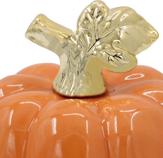 Decorative Ceramic Pumpkin Ø12x11 Orange Keskor 67265-1