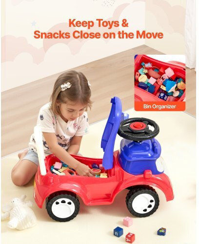 Vevor Ride On Car For 36+ Months With Sounds Red