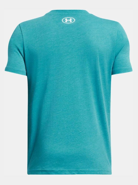 Kids' T-shirt Turquoise Logo