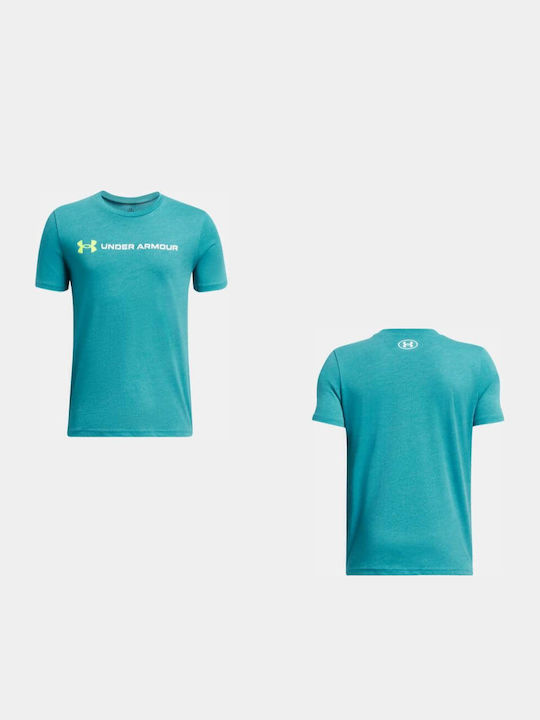 Kids' T-shirt Turquoise Logo