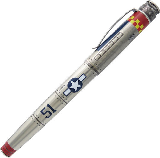 Retro 51 Füllfederhalter Rote mit Blauer Tintenfarbe