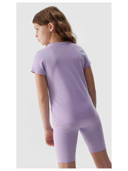 Kinder-T-Shirt Lila