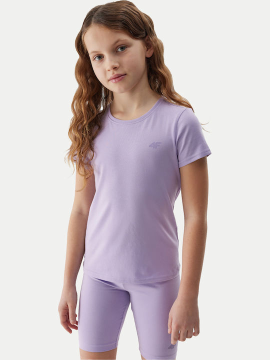 Kinder-T-Shirt Lila