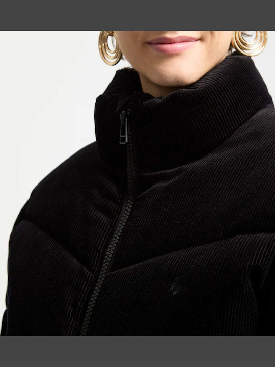 Cord'n Stone Women's Short Lifestyle Jacket for Winter Black