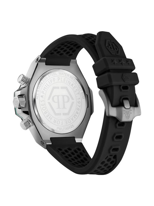 Philipp Plein Chrono Royal Ρολόι Μπαταρίας με Καουτσούκ Λουράκι Philipp Plein Chrono Royal Ρολόι Μπαταρίας με Καουτσούκ Λουράκι