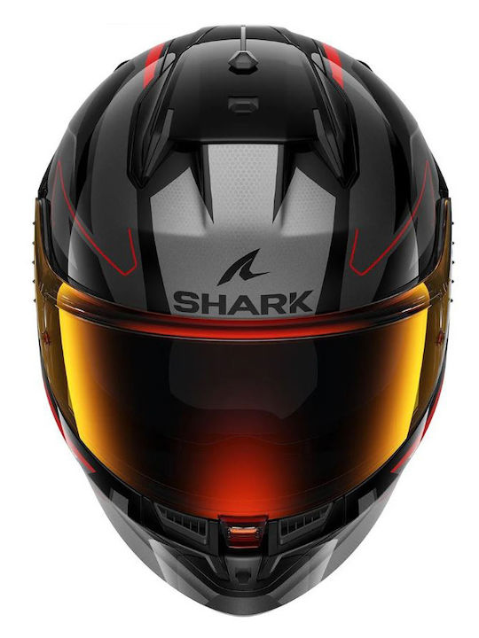 Shark D-skwal 3 Sizler Black / Red / Anthracite Κράνος Μηχανής Full Face ECE 22.06 1540gr με Pinlock και Sunvisor