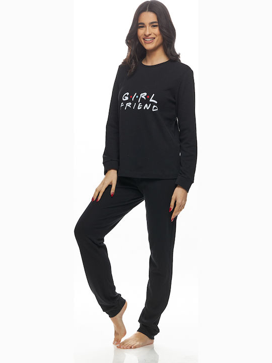 Galaxy Set Pijamale pentru Femei Black