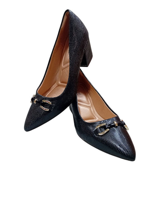 Pumps mit mittelhohem Absatz Schwarz