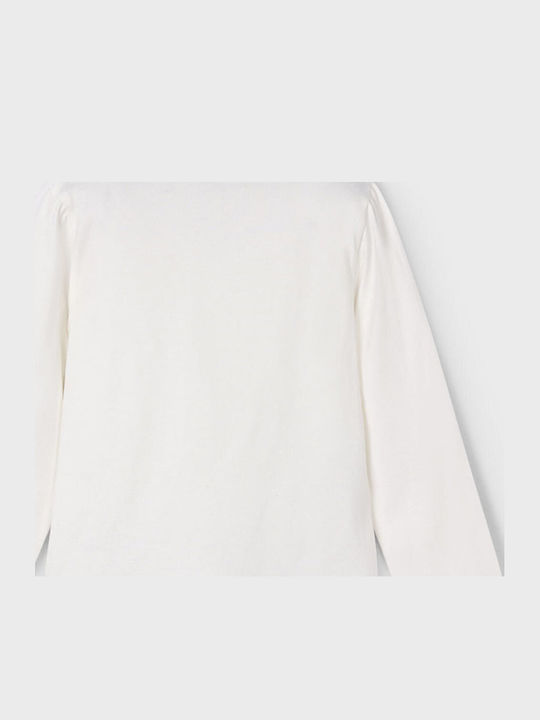 Kids' Shirt Long Sleeve Cream-light blue