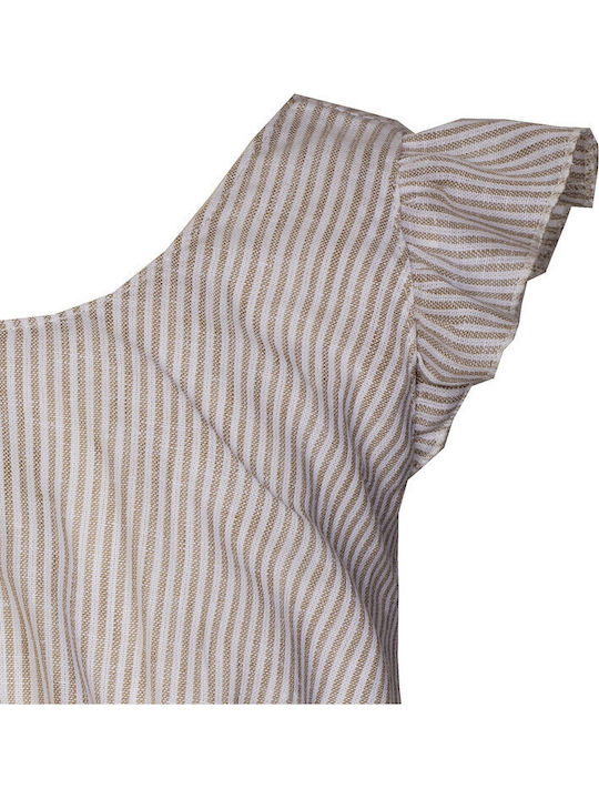 Kids' Shirt Short Sleeve Beige