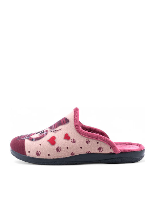 Winter Women's Slippers Burgundy