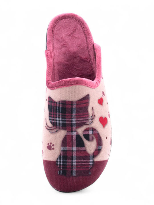 Winter Women's Slippers Burgundy
