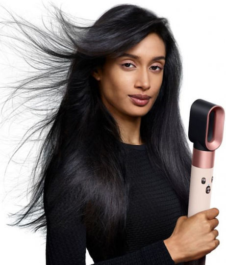 Dyson HS08 Airwrap i.d. Straight + Wavy Electric Hair Brush with Air & Rotating Head for Hair Straightening and Curls 1300W Ceramic Pink/Rose Gold