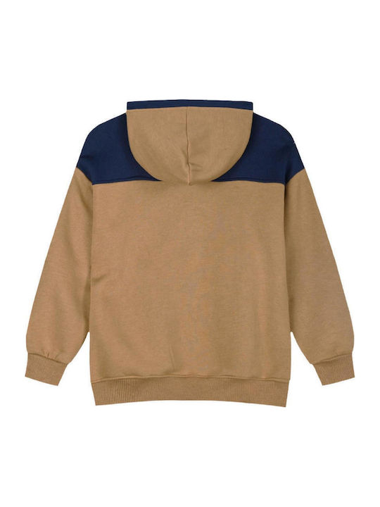 Kids Sweatshirt with Hood and Pockets Mocha Future Is Yours