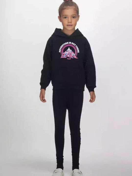 Joyce Kinder-Sweatshirt mit Kapuze und Taschen Black Adventure Is Out There Joyce Kinder-Sweatshirt mit Kapuze und Taschen Black Adventure Is Out There