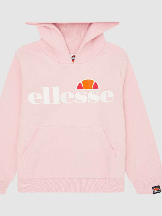 Kinder-Sweatshirt mit Kapuze und Taschen Rosa Isobel
