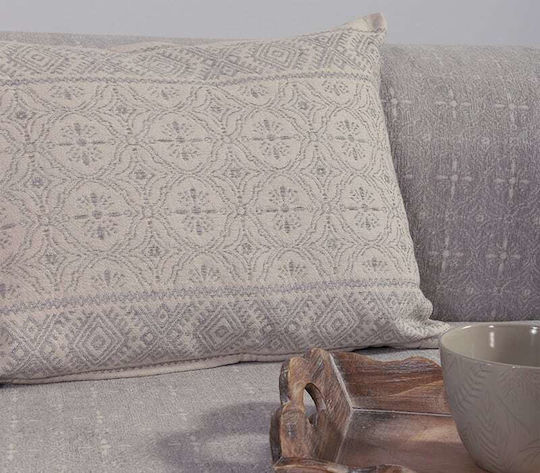 Nef-Nef Homeware Μαξιλάρι Καναπέ Jeneria από 100% Βαμβάκι Beige 40x45εκ.
