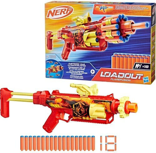 Jucării Nerf Lansator Loadout Flarefusion Loadout pentru 8+ Ani