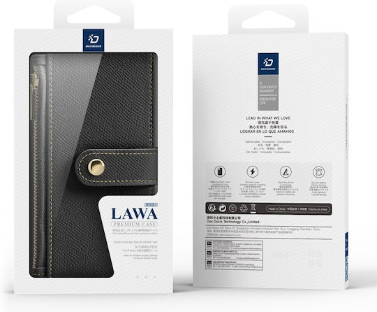 Dux Ducis Lawa Series Brieftasche Kunststoff Schwarz (iPhone 17)