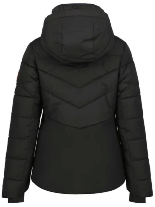 Icepeak Electra 653115813-990 Γυναικείο Μπουφάν για Σκι & Snowboard Μαύρο
