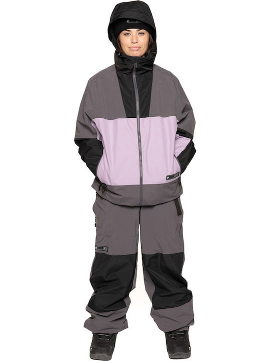 L1 I-007654-1613 Ανδρικό Μπουφάν για Σκι & Snowboard Πολύχρωμο