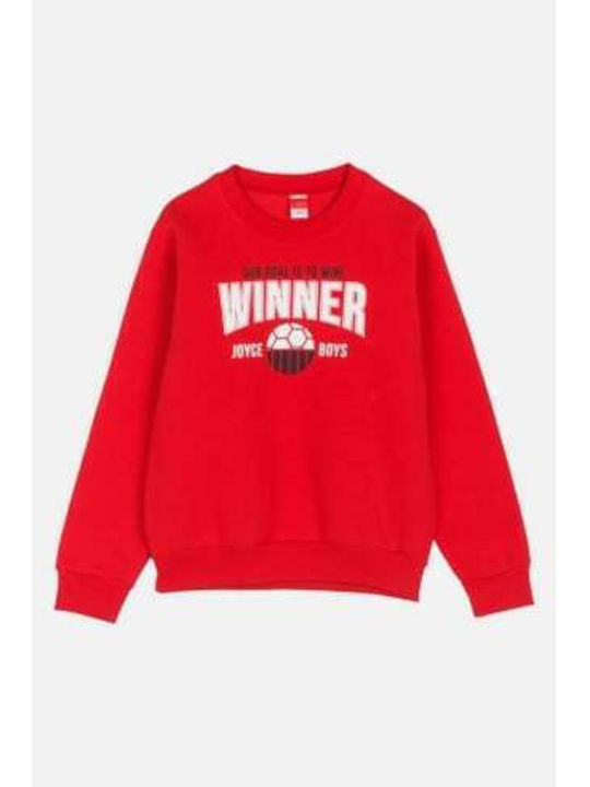 Kids Sweatpants Set Red 2pcs Winner