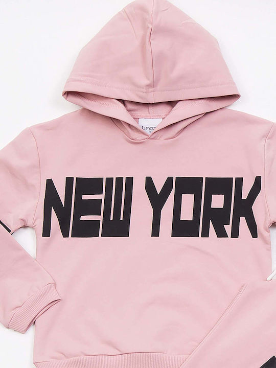 Kids Sweatpants Set Pink 2pcs