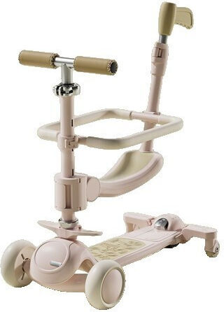 Kinderroller Klappbar 3-Rad mit Sitz für 15 Monate Rosa