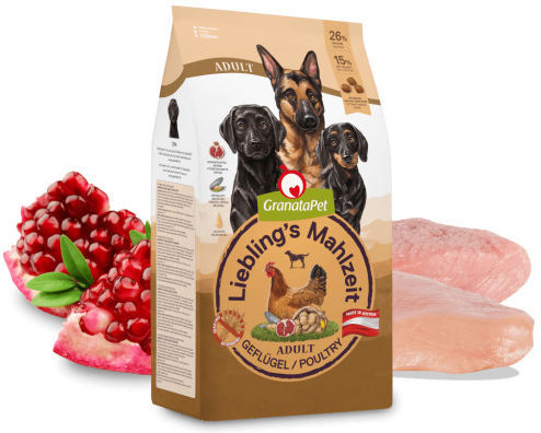 Granata Pet Foods 10кг Суха Храна без Зърнени храни за Възрастни Кучета с Птици, Месо, Нар, Сьомга и Картофи