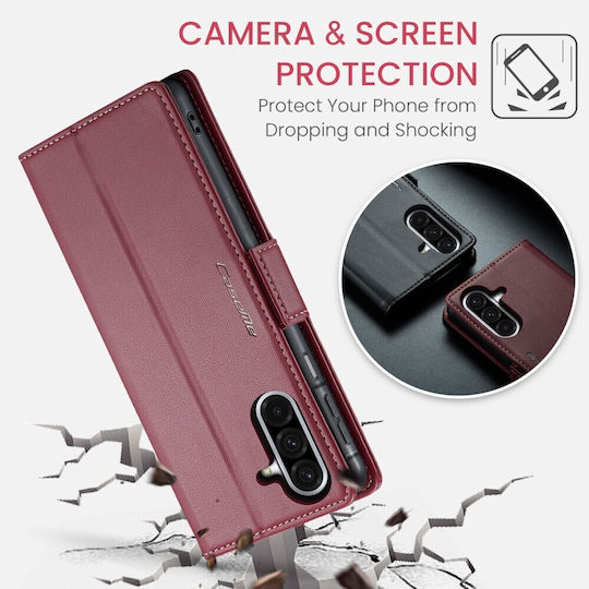 Caseme 023 Luminus Wallet Burgundy (Galaxy A17)
