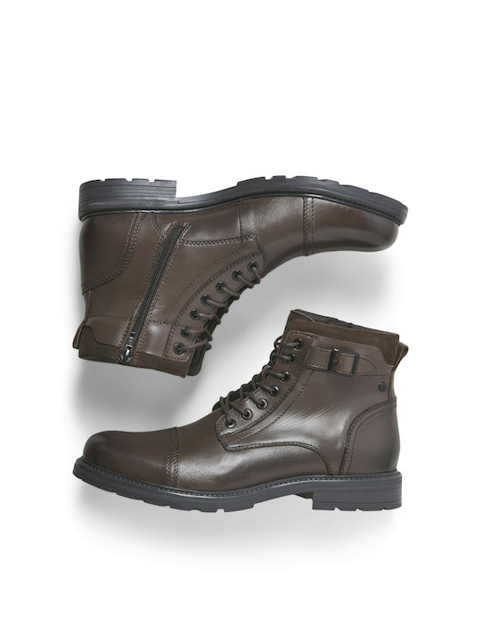 Leather Brown Men's Boots