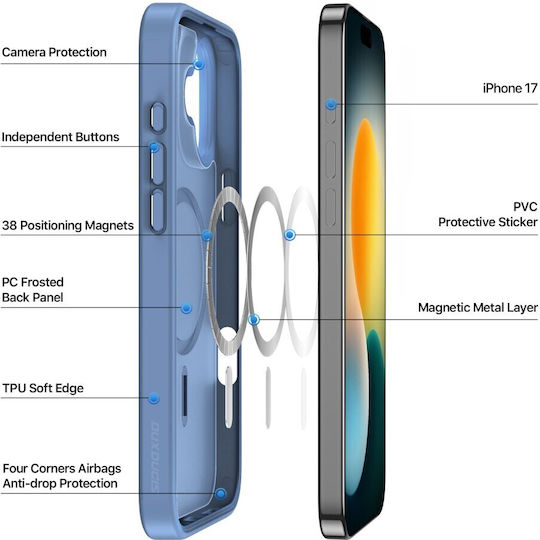 Dux Ducis Yind Series Back Cover Plastic Light Blue (iPhone 17)