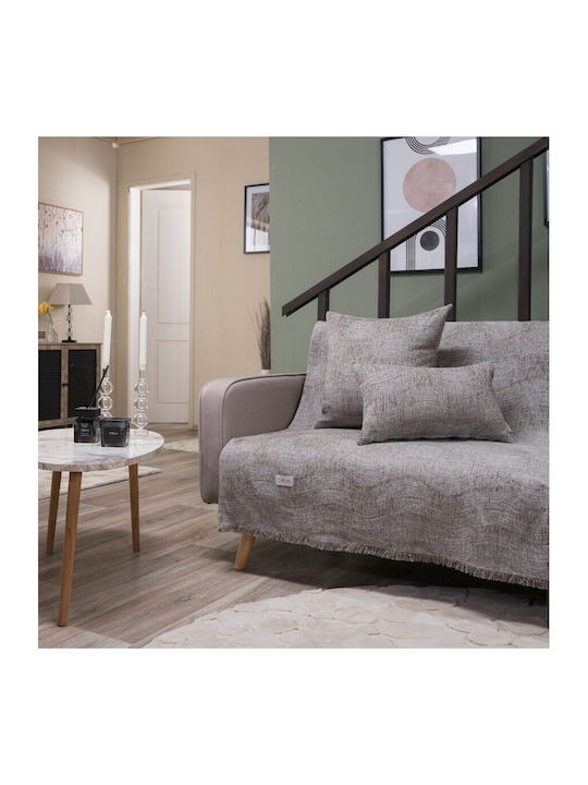 Teoran Midland Viersitzer-Sofa Überwurf Chenille 180x350cm