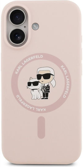 Karl Lagerfeld Karl&choupette Umschlag Rückseite Silikon / Kunststoff Rosa (iPhone 17)
