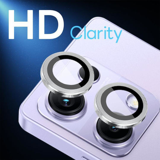 Camera Protection Metal Frame Silver for the Xiaomi Redmi Note 14S 4G
