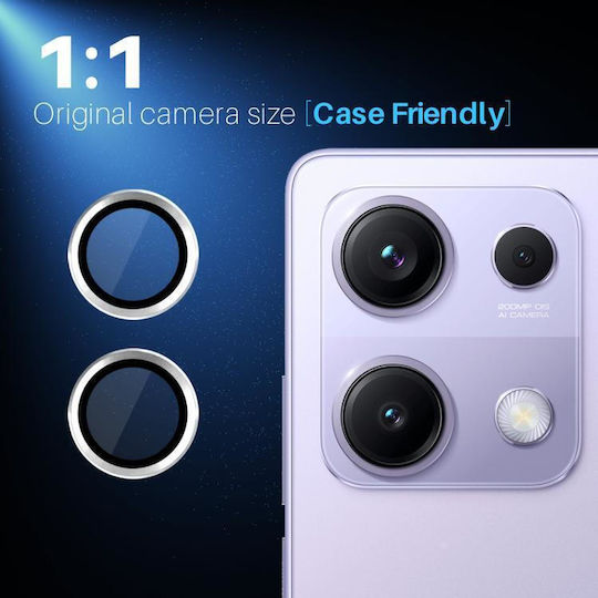 Camera Protection Metal Frame Silver for the Xiaomi Redmi Note 14S 4G