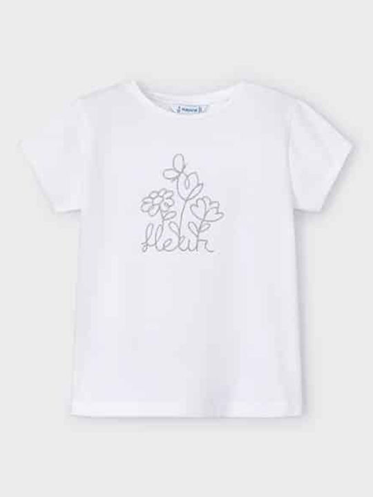 Kids' T-shirt White Flower