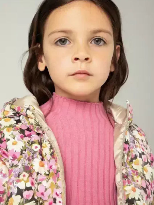 Kids' Casual Jacket Double Sided with Hood Beige