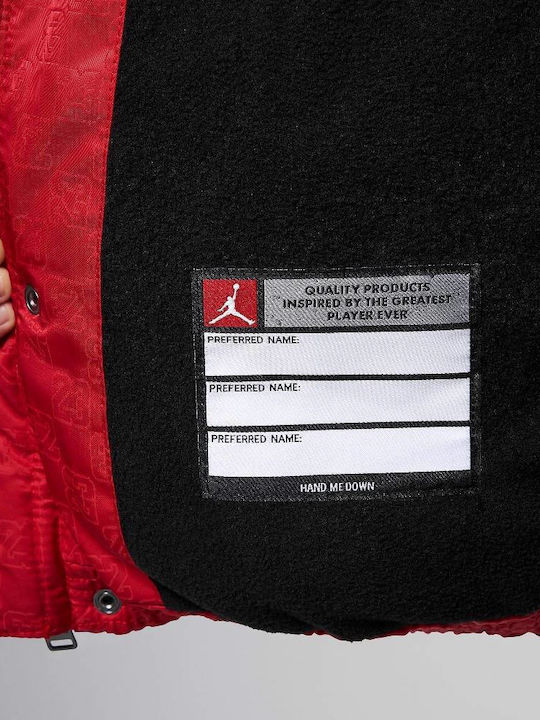 Kinder Sportjacke Kurz mit Kapuze Rot