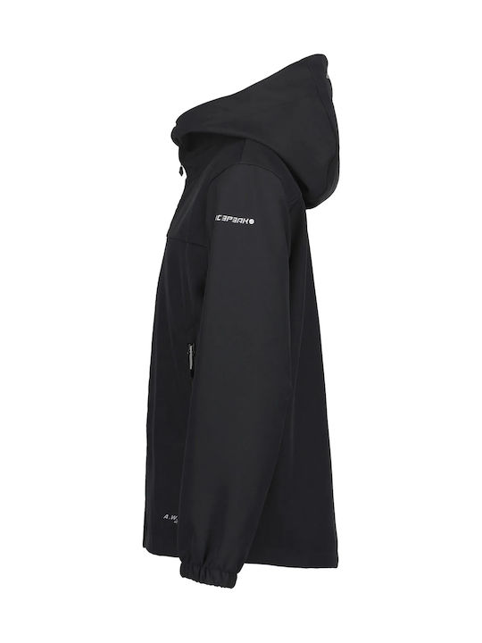 Kids' Sports Jacket Short with Hood Black Konan
