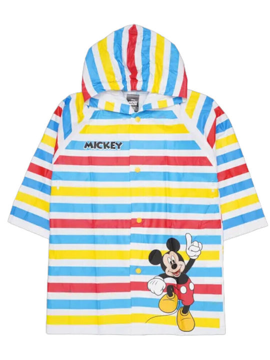 Wasserdicht Kinder Freizeitjacke Lang mit Kapuze Multicolour Mickey Color Lines