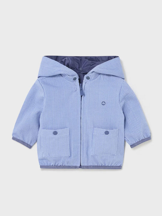 Kids' Casual Jacket Windproof Double Sided with Hood Blue