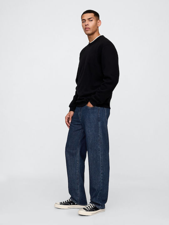 Men's Jeans Pants with Relaxed Fit Dark Wash