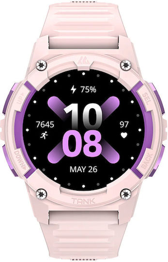 Kospet Tank S2 Smartwatch Waterproof Cu Pulsometru Roz