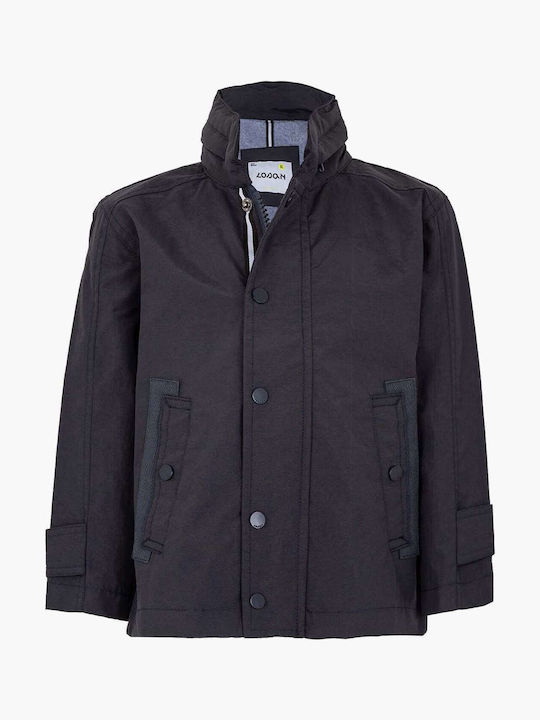 Kids Casual Short Coat Navy Blue