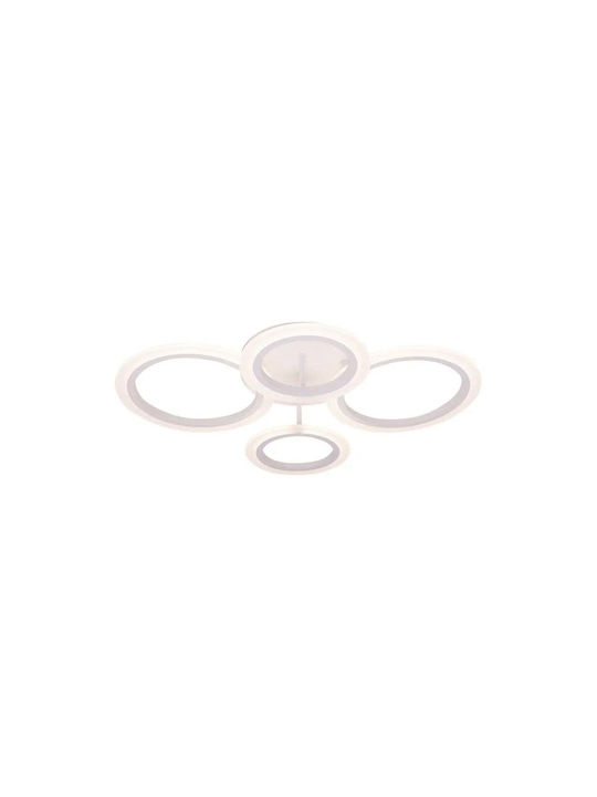 Alista Home Plafonieră de Tavan Albă cu LED Integrat și Telecomandă