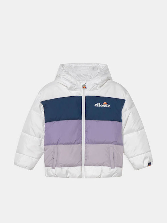 Kids' Quilted Jacket Short with Hood White