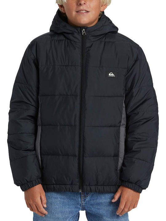 Kids' Quilted Jacket Short with Hood Multicolour