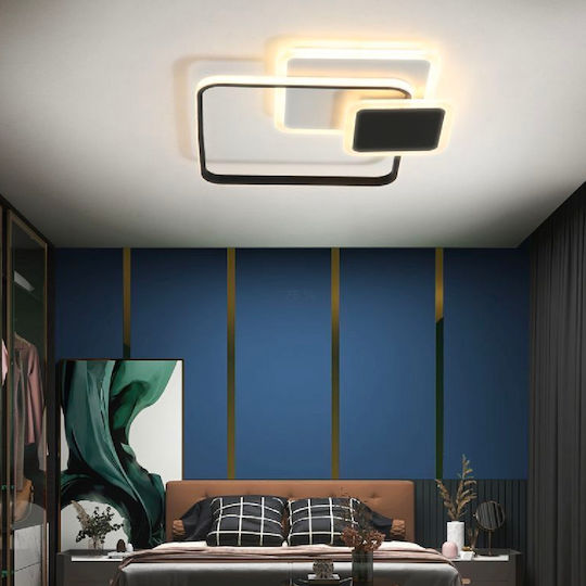 Alista Home Ceiling Mount Light Black with Integrated LED and Remote Control